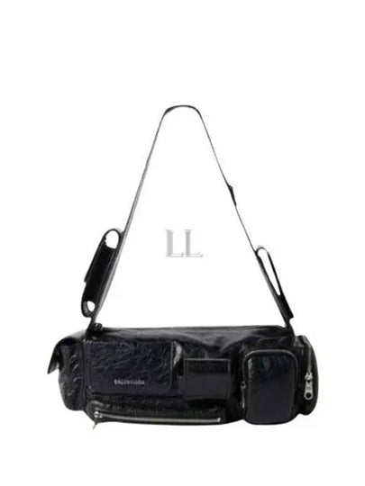 Superbusy XS Sling Shoulder Bag Black - BALENCIAGA - BALAAN 2