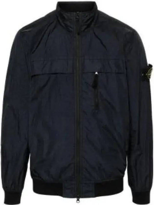 Garment Dyed Crinkle Reps R-Nylon Jacket Blue - STONE ISLAND - BALAAN 2