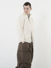 Modal Knit Zip up Cardigan Cream - CHANCE'S NOI - BALAAN 4