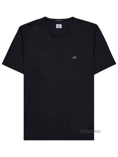 Logo Patch Short Sleeve T-Shirt Black - CP COMPANY - BALAAN 2