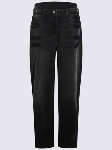 The Attico Black Cotton Denim Jeans - THE ATTICO - BALAAN 1