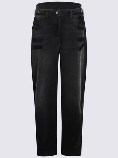 The Attico Black Cotton Denim Jeans - THE ATTICO - BALAAN 1