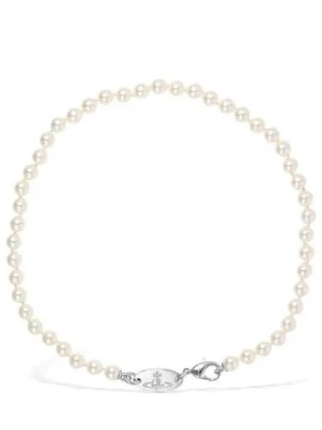 Brass Stewart Faux Pearl Necklace White - VIVIENNE WESTWOOD - BALAAN 2