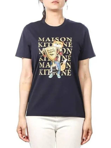 Women s Fox Champion Short Sleeve T Shirt 271372 - MAISON KITSUNE - BALAAN 1