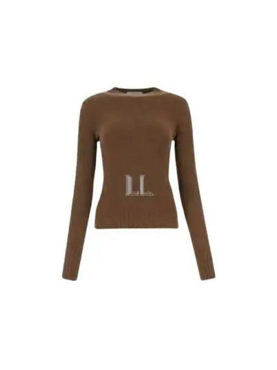 Omelia Cashmere Knit Top Brown - MAX MARA - BALAAN 2