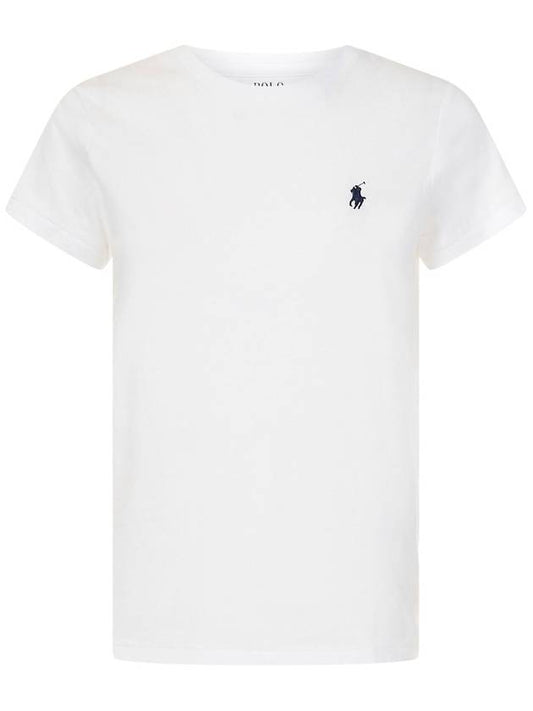 Women's Embroidery Pony Short Sleeve T-Shirt White - POLO RALPH LAUREN - BALAAN 1