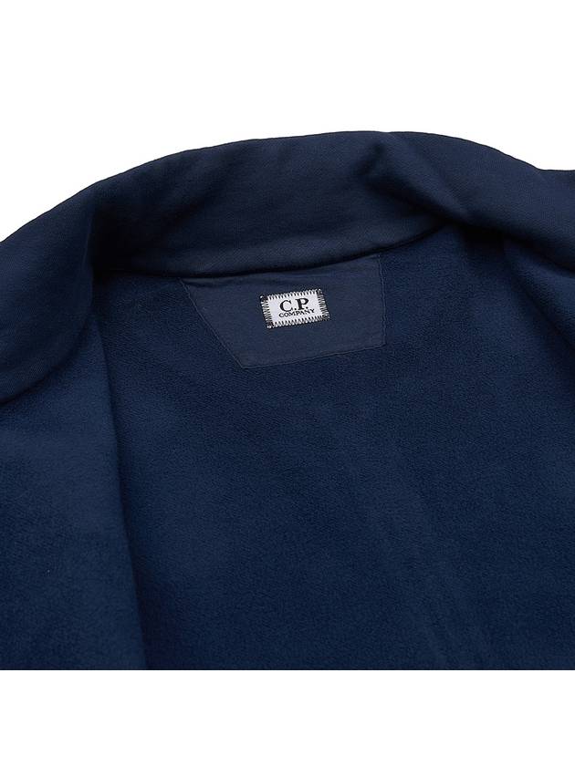 Logo Cotton High Neck Zip-Up Jacket Navy - CP COMPANY - BALAAN 11