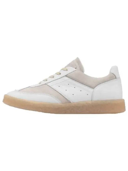 6 Court Leather Low Top Sneakers White - MAISON MARGIELA - BALAAN 2