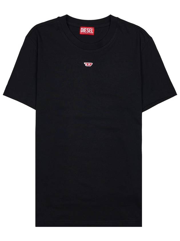 Men's T Diego D Patch Short Sleeve T-Shirt Black - DIESEL - BALAAN 10