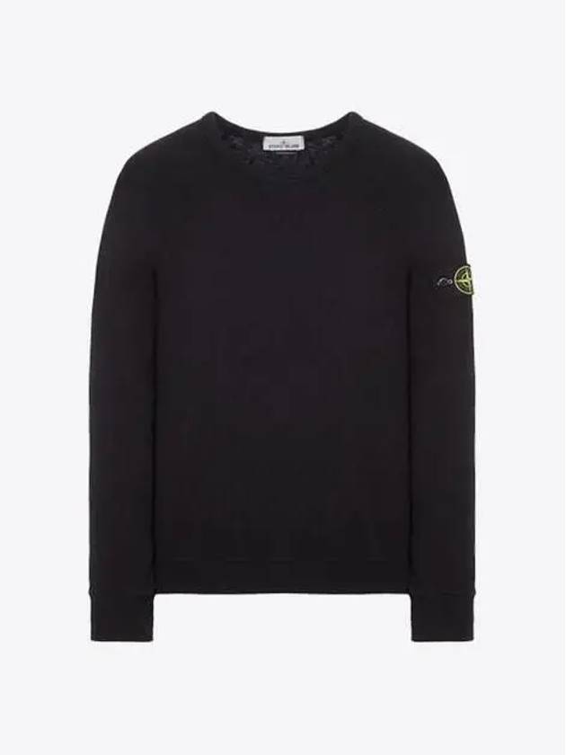 OLD Treatment Wappen Patch Crew Neck Sweatshirt Black - STONE ISLAND - BALAAN 2