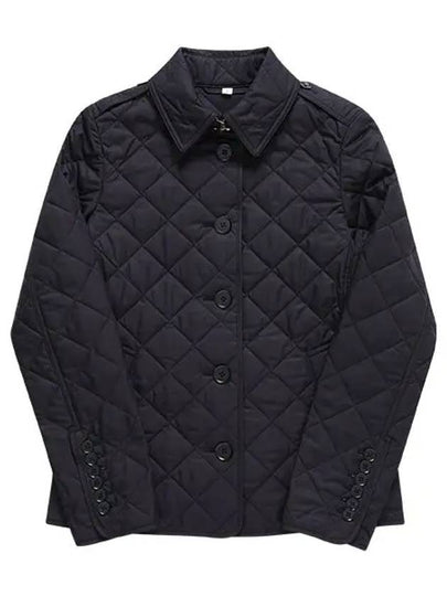 New Frankby Quilted Jacket Navy - BURBERRY - BALAAN 2