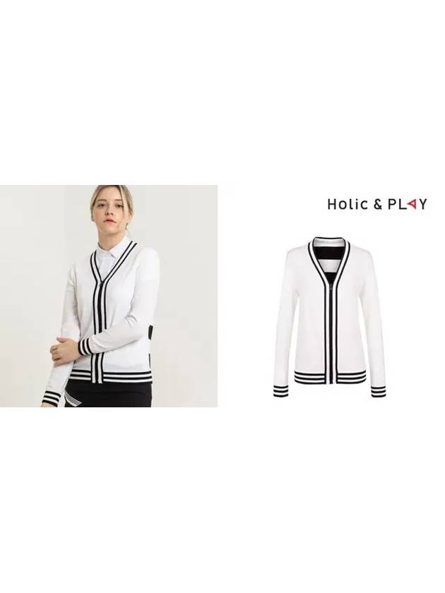 Y-line knit cardigan HB1WCD001WH - HOLIC&PLAY - BALAAN 6