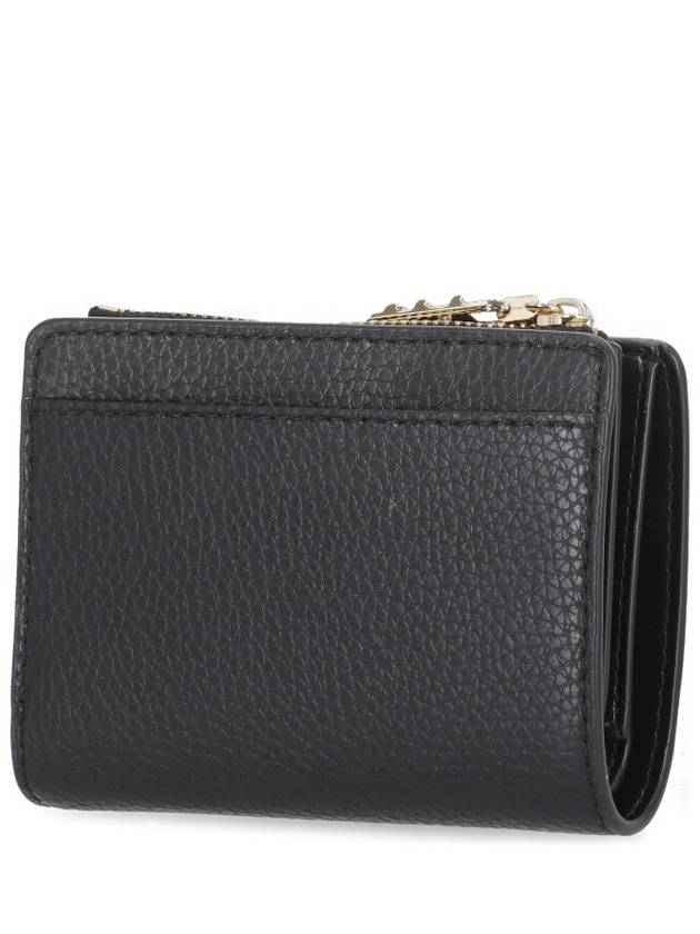 Logo Zipper Half Wallet Black - MICHAEL KORS - BALAAN 4