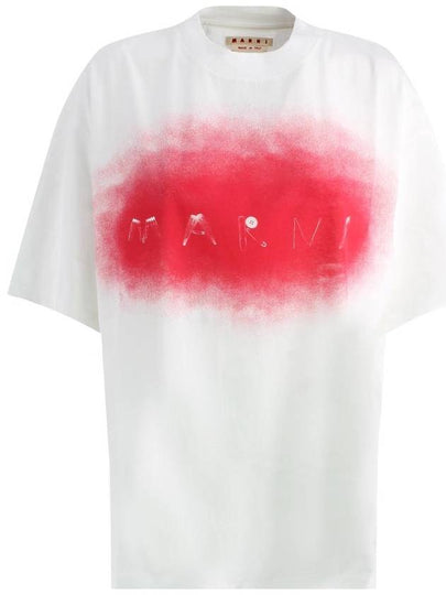 Printed T-shirt Women's White - MARNI - BALAAN 2