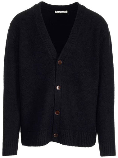 Wool Blend Cardigan Black - ACNE STUDIOS - BALAAN 1