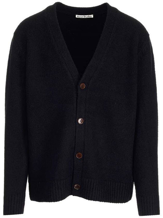 Wool Blend Cardigan Black - ACNE STUDIOS - BALAAN 1