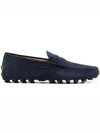 Gommino Bubble Suede Driving Shoes Navy - TOD'S - BALAAN 2