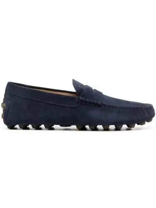 Gommino Bubble Suede Driving Shoes Navy - TOD'S - BALAAN 2