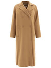 Copy Button Wool Double Coat Camel - S MAX MARA - BALAAN 1