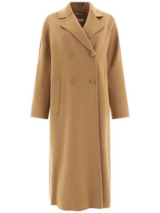 Copy Button Wool Double Coat Camel - S MAX MARA - BALAAN 1