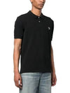 Regular Fit Zebra Logo Short Sleeve Polo Shirt Black - PAUL SMITH - BALAAN 3