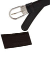 Men's Buckle 30mm Reversible Leather Belt Black Brown - MONTBLANC - BALAAN 5