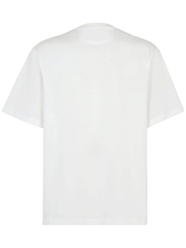 FF Logo Pocket Short Sleeve T-Shirt White - FENDI - BALAAN 4