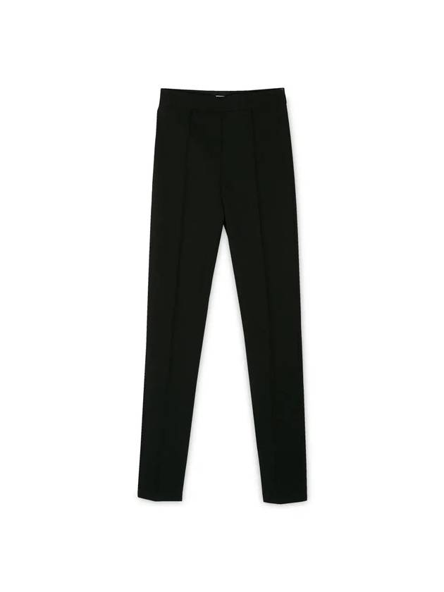 Women's Torino Side Zipper Straight Pants Nero - MAX MARA - BALAAN 2