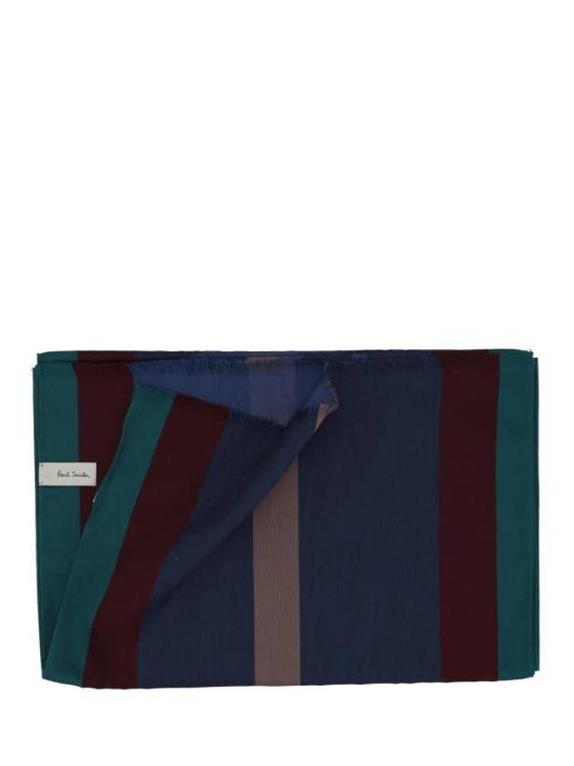 Stripe Scarf Cobalt Blue - PAUL SMITH - BALAAN 1