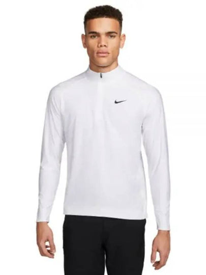 Golf Dri-Fit ADV Tour Half Zip Long Sleeve T-Shirt White - NIKE - BALAAN 2