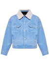 Padded Denim Jacket Powder Blue - ACNE STUDIOS - BALAAN 2