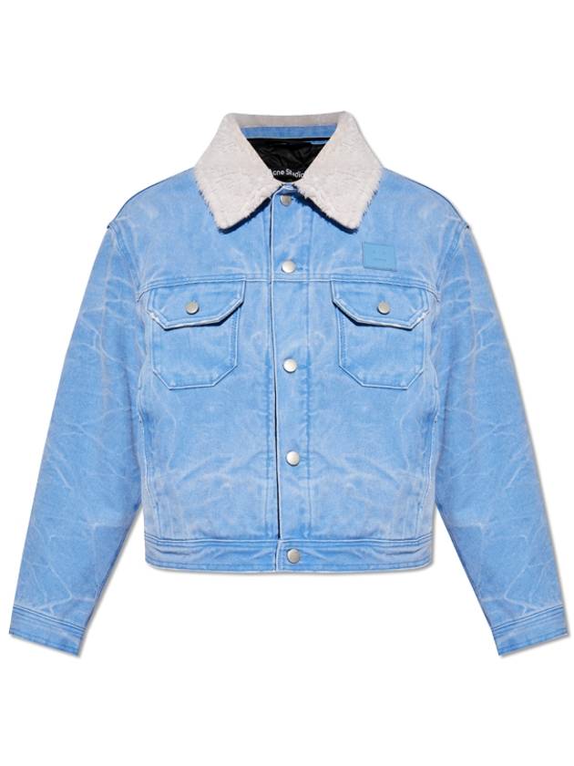 Padded Denim Jacket Powder Blue - ACNE STUDIOS - BALAAN 2