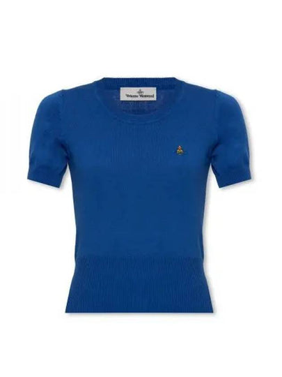 Bea Knit Top Blue - VIVIENNE WESTWOOD - BALAAN 2