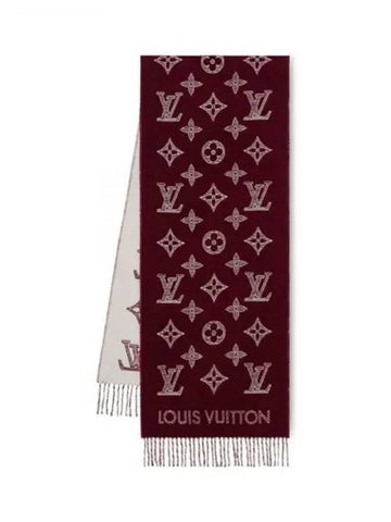 Monogram Shadow Twilly Scarf Muffler Bordeaux M79185 - LOUIS VUITTON - BALAAN 1