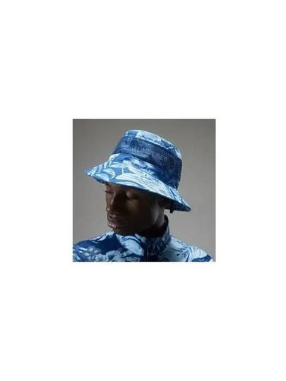 Men's Denver Print Bucket Hat Hibiscus Blue - J.LINDEBERG - BALAAN 2