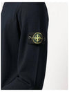 Logo Patch Round Neck Knit Top Navy - STONE ISLAND - BALAAN 5