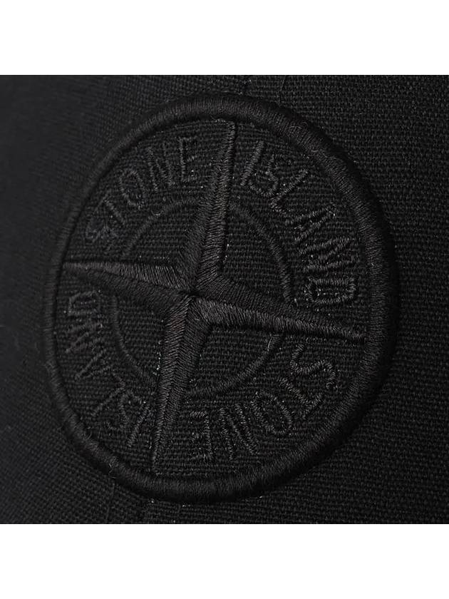 99661 Cotton Rep 6 Panel Ball Cap Black - STONE ISLAND - BALAAN 6