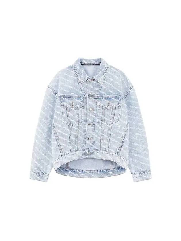 Falling back washing trucker jacket light indigo 271944 - ALEXANDER WANG - BALAAN 1