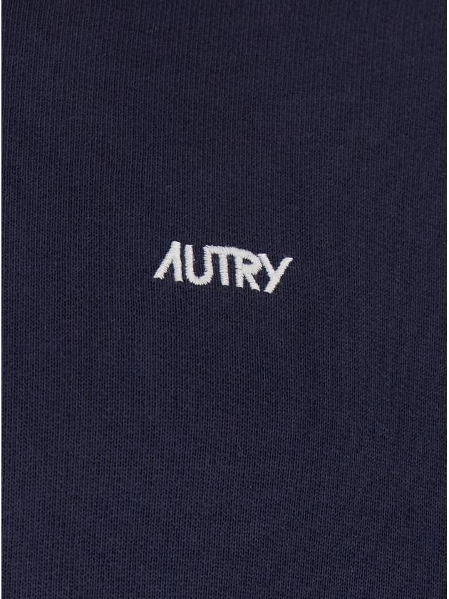 Blue Hoodie With Embroidered Logo On The Front In Cotton Man - AUTRY - BALAAN 3