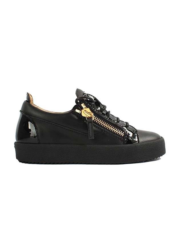 May London Gold Low Top Sneakers Black - GIUSEPPE ZANOTTI - BALAAN 1