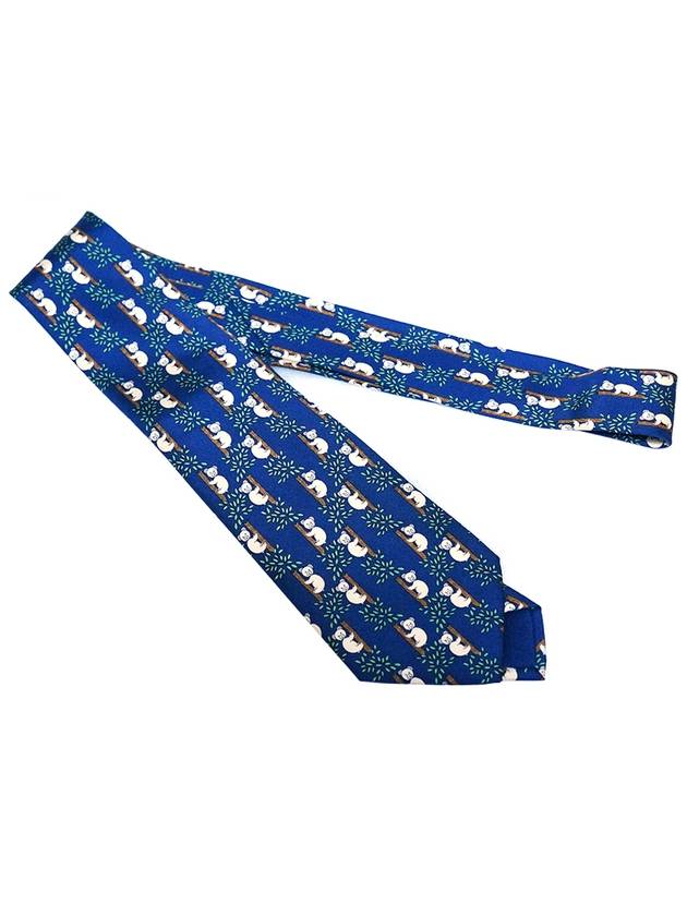 panda blue tie - HERMES - BALAAN 4