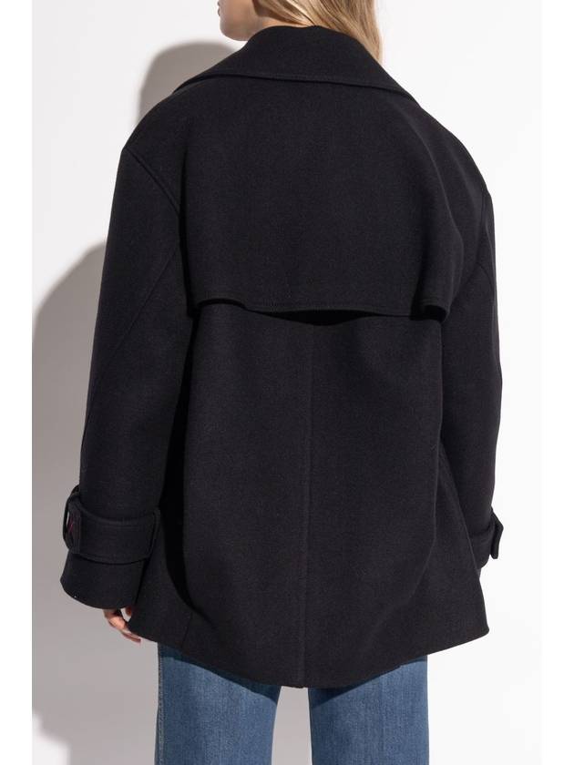 Victoria Beckham Wool Coat, Women's, Black - VICTORIA BECKHAM - BALAAN 4