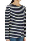 Minquiers Striped Long Sleeve T-Shirt Ecru Marine - SAINT JAMES - BALAAN 4