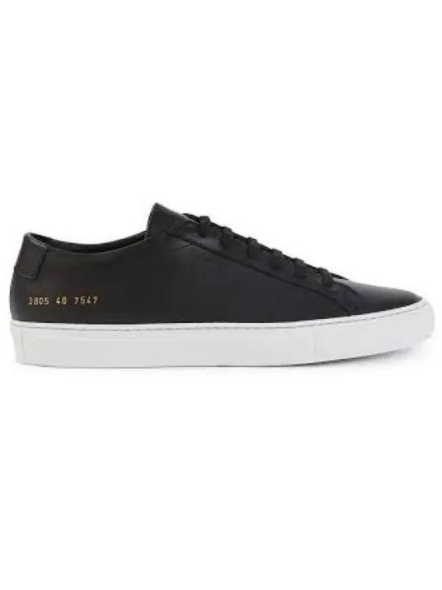 Achilles White Sole Low Top Sneakers Black - COMMON PROJECTS - BALAAN 2