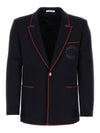 Single Blazer Jacket Black - VALENTINO - BALAAN 1