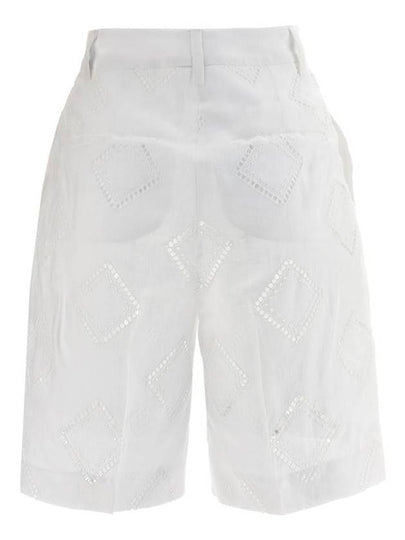 Kiton Embroidered Linen Bermuda Shorts - KITON - BALAAN 2