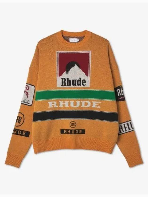 Ayrton Knit Mustard Green Black White Red RHFW22SW031730601060 - RHUDE - BALAAN 1