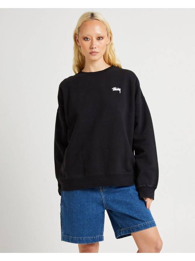 AU Australia FUZZY DICE Crew Sweatshirt ST124W2204 Black WOMENS - STUSSY - BALAAN 2