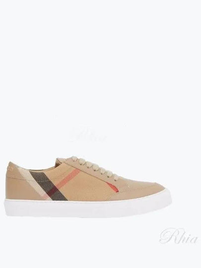 Women's House Check Low Top Sneakers Beige - BURBERRY - BALAAN 2