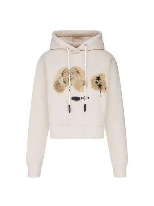 Bear Logo Hooded Sweatshirt PWBB022F21FLE0020460 - PALM ANGELS - BALAAN.